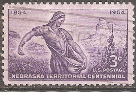 Північна Америка Северная Америка ^/--/^ США 1954 Sc.1060 used - фото фото фото