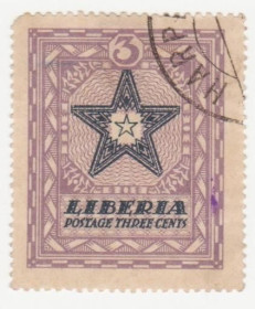 Ліберія Либерия ^/--/^ Либерия 1923 г. № 294 гашеная ^_^^^ Ліберія 1923 р. No 294 гашена - фото фото фото