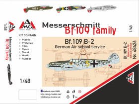 : : ^/--/^ AMG 48726 Messerschmitt Bf.109 /--/ B-2  (German Air scool service) 1/48 масштаб ^_^^^ AMG 48726 Messerschmitt Bf.109 /--/ B-2 (German Air scool service) 1/48 масштаб - фото фото фото