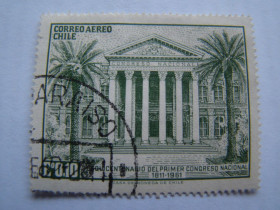 Південна Америка Южная Америка ^/--/^ Чили,Yver&amp;Tellier 2010,том 2, 600, 150 лет первому заседанию Национального Конгресса. ^_^^^ Чилі, Yver&amp; Tellier 2010,том 2, 600, 150 років першому засіданню Національного Конгресу. - фото фото фото