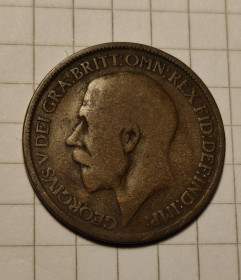Георг V (-) Георг V (-) ^/--/^ Георг V полпенни 1920 года монета Великобритании gb /--/ 736 ^_^^^ Георг V півпенні 1920 монета Великобританії gb /--/ 736 - фото фото фото