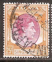 Сінгапур Сингапур ^/--/^ Бр.Сингапур 1950 Sc.14 /--/ а гаш. Перф.18 ^_^^^ Бр.Сінгапур 1950 Sc.14 /--/ а гаш. Перф.18 - фото фото фото
