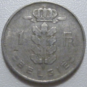 Бельгія Бельгия ^/--/^ Бельгія 1 франк 1952 року Belgie 42538 ^_^^^ Бельгия 1 франк 1952 года Belgie 42538 - фото фото фото