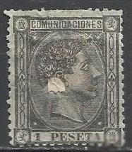 Іспанія Испания ^/--/^ Испания 1875 король Альфонс XII 1 /--/ м.гаш.аннуляцией ^_^^^ Іспанія 1875 король Альфонс XII 1 /--/ м.гаш.аннуляцією - фото фото фото