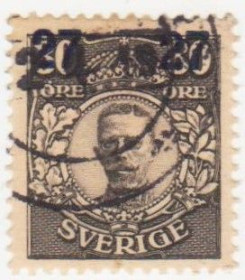 Скандинавія Скандинавия ^/--/^ Швеция 1918 г. №  114 гашеная ^_^^^ Швеція 1918 р. No 114 гашена - фото фото фото