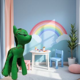 М'які іграшки Мягкие игрушки ^/--/^ Фетровая мягкая игрушка пони зеленый 35 см 03895 ^_^^^ Фетрова м'яка іграшка поні зелений 35 см 03895 - фото фото фото