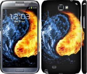 Чохли, бампера Чехлы, бампера ^/--/^ Чехол на Samsung Galaxy Note 2 N /--/ 7100 Инь-Янь 1670 /--/ m-17 - фото фото фото