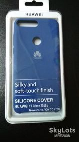 Чохли, бампера Чехлы, бампера ^/--/^ Чехол Silicone Cover для Huawei Y /--/ 7 Prime 2018 / Nova 2 Lite / Honor 7 /--/ C blue - фото фото фото