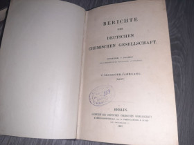 Видання - р. Издания - гг. ^/--/^ Отчеты Немецкого химического общества 1907 /--/ г ^_^^^ Звіти Німецького хімічного товариства 1907 - фото фото фото