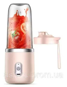 Комплектуючі для кухоної техніки Комплектующие для кухонной техники ^/--/^ Блендер, для смузі, акумуляторний, портативний, соковитискач, Type C, рожевий ^_^^^ Блендер, для полосы, аккумуляторный, портативный, соковыскач, Type C, розовый - фото фото фото
