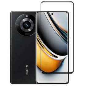 Чохли, бампера Чехлы, бампера ^/--/^ Захисне скло LUX EDGE для Realme 11 Pro / 11 Pro Plus повна проклейка із закругленими краями чорний ^_^^^ Защитное стекло LUX EDGE для Realme 11 Pro / 11 Pro Plus полная проклейка с закругленными краями черный - фото фото фото