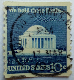 Північна Америка Северная Америка ^/--/^ США 1973 Джефферсон мемориал, гашеная ^_^^^ США 1973 Джефферсон меморіал, гашена - фото фото фото