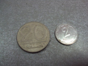 - року - года ^/--/^ монета польша 20 злотых 1989 №9707 ^_^^^ монета польща 20 злотих 1989 No /--/ 9707 - фото фото фото