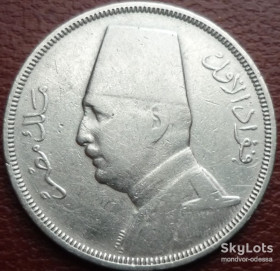 Єгипет Египет ^/--/^ Египет 5 милльемов 1933 H 11/30 /--/ е /--/ 07 ^_^^^ Єгипет 5 мільємів 1933 H 11/30 /--/ е /--/ 07 - фото фото фото