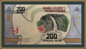 Мадагаскар Мадагаскар ^/--/^ Мадагаскар 200 ариари 2022 P-98 UNC ^_^^^ Мадагаскар 200 аріарі 2022 P-98 UNC - фото фото фото