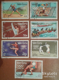 Спорт Спорт ^/--/^ Лаос 1988 спорт Олимпиада Сеул Южная Корея Mi 1067-1073 ^_^^^ Лаос 1988 спорт Олімпіада Сеул Південна Корея Mi 1067-1073 - фото фото фото