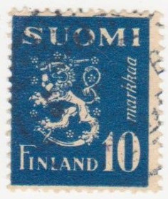 Скандинавія Скандинавия ^/--/^ Финляндия 1945 г. № 319 гашеная ^_^^^ Фінляндія 1945 р. No 319 гашена - фото фото фото