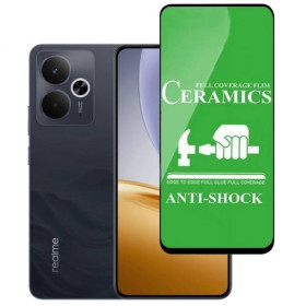 Чохли, бампера Чехлы, бампера ^/--/^ Захисне скло-плівка Fiji Ceramics для Realme 14 /--/ T повна проклейка чорний ^_^^^ Защитное стекло-пленка Fiji Ceramics для Realme 14 /--/ T полная проклейка черный - фото фото фото