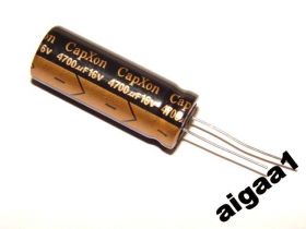 Конденсатори Конденсаторы ^/--/^ Конденсатор компьютерный 4700 mF 16 /--/ V 4700 мкФ 16 /--/ В CapXon Корея ^_^^^ Конденсатор комп'ютерний 4700 mF 16 /--/ V 4700 мкФ 16 /--/ В CapXon Корея - фото фото фото