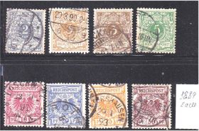 НДР, ФРН ГДР, ФРГ ^/--/^ ZM Германия - 1889 г - гаш. - стандарт ^_^^^ ZM Німеччина - 1889 р - гаш. - стандарт - фото фото фото