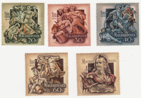 Угорщина Венгрия ^/--/^ Венгрия 1953 г. №  1338‑1342	 ** серия ^_^^^ Угорщина 1953 р. No 1338‐1342 ** серія - фото фото фото