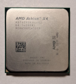 Процесори Процессоры ^/--/^ Процесор 4 ядра AMD Athlon X /--/ 4 740  (3.2 - 3.7 GHz, 4 /--/ MB, 65 /--/ W) Socket FM /--/ 2  (AD /--/ 740 /--/ XOKA /--/ 44 /--/ HJ) - фото фото фото
