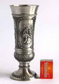 Кухонне начиння, посуд, столове срібло Кухонная утварь, посуда, столовое серебро ^/--/^ Оловянный кубок бокал FESTTAG 400 мл SKS Germany ^_^^^ Олов'яний кубок келих FESTTAG 400 мл SKS Germany - фото фото фото