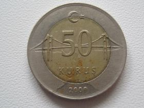 Туреччина Турция ^/--/^ Турция 50 куруш 2009 года 31665 ^_^^^ Туреччина 50 куруш 2009 року 31665 - фото фото фото