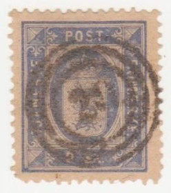 Скандинавія Скандинавия ^/--/^ Дания 1871  г..№ 1 /--/ А гашеная ^_^^^ Данія 1871 No 1 /--/ А гашена - фото фото фото