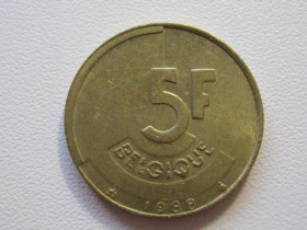 Бельгія Бельгия ^/--/^ Бельгия 5 франков 1988 года BELGIQUE 33104 ^_^^^ Бельгія 5 франків 1988 року BELGIQUE 33104 - фото фото фото