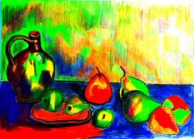 Картини, Гравюри, Живопис та Графіка Картины, Гравюры, Живопись и Графика ^/--/^ Натюрморт бумага цвет. карандаш ручная работа 15*20 /--/ см. ^_^^^ Натюрморт папір кольор. олівець ручна робота 15 * 20 см. - фото фото фото