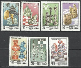 Гвінея-Бісау Гвинея-Бисау ^/--/^ Гвинея-Бисау 1983 шахматы 7 /--/ м. ^_^^^ Гвінея-Бісау 1983 шахи 7 /--/ м. - фото фото фото