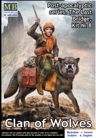Фігурки, солдатики Фигурки, солдатики ^/--/^ Master Box 24086 Pоst-apocalyptic series. The Last Bridge. Kit No. 8. Clan of Wolves. 1/24 - фото фото фото