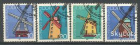 НДР, ФРН ГДР, ФРГ ^/--/^ ГДР 1981 техника ветряные мельницы Mi 2657-2660 ^_^^^ НДР 1981 техніка вітряні млини Mi 2657-2660 - фото фото фото
