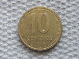 Аргентина Аргентина ^/--/^ Аргентина 10 сентаво 1993 года #5083 ^_^^^ Аргентина 10 сентаво 1993 #5083 - фото фото фото