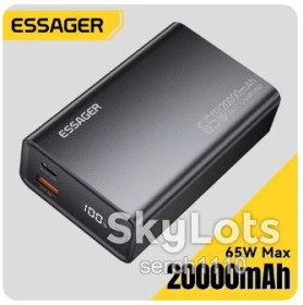 Зовнішні акумулятори (Power Bank) Внешние аккумуляторы (Power Bank) ^/--/^ Essager Power Bank 20000 /--/ mAh Portable PD /--/ 65 /--/ W портативний зовнішній акумулятор для швидкого заряджання ^_^^^ Essager Power Bank 20000 /--/ mAh Portable PD /--/ 65 /--/ W портативный внешний аккумулятор для быстрого заряжания - фото фото фото
