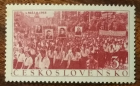 Чехословаччина Чехословакия ^/--/^ Чехословакия День Труда 1953 ^_^^^ Чехословаччина День Праці 1953 - фото фото фото