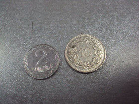 Швейцарія Швейцария ^/--/^ монета швейцария 10 раппенов 1936  №5447 ^_^^^ монета швейцарію 10 раппенів 1936 No /--/ 5447 - фото фото фото