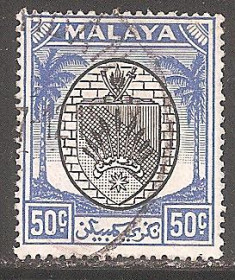 Малайзія Малайзия ^/--/^ Бр.Малайя     (Негри Сембилан) 1949 Sc.55 гаш. ^_^^^ Бр.Малайя (Негрі Сембілан) 1949 Sc.55 гаш. - фото фото фото