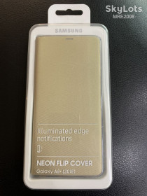 Чохли, бампера Чехлы, бампера ^/--/^ Чехол Samsung Neon Flip Cover Gold для Galaxy A /--/ 8 Plus A /--/ 730 ^_^^^ Samsung Neon Flip Cover Gold для Galaxy A /--/ 8 Plus A /--/ 730 - фото фото фото