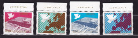 Балканський півострів Балканский полуостров ^/--/^ Югославия   1977 г  MNH ^_^^^ Югославія 1977 MNH - фото фото фото