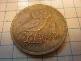 Греція Греция ^/--/^ 1 /--/ драхма 1973 Греція ^_^^^ 1 /--/ драхма 1973 Греция - фото фото фото