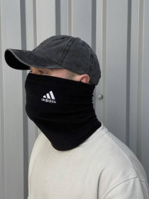 Зимові головні убори Зимние головные уборы ^/--/^ Баф флисовый черный Adidas ^_^^^ Баф флісовий чорний Adidas - фото фото фото