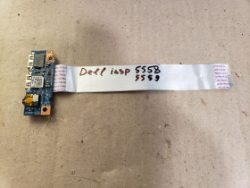 Інші комплектуючі Другие комплектующие ^/--/^ Плата USB+Audio ноутбука Dell Inspiron 5458 5459 5558 5559 Vostro 3458 3558   (CN-010 /--/ R /--/ 81, LS-B /--/ 843 /--/ P) ^_^^^ Плата USB+Audio ноутбука Dell Inspiron 5458 5459 5558 5559 Vostro 3458 3558 (CN-010 /--/ R /--/ 81, LS-B /--/ 843 /--/ P) - фото фото фото