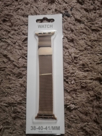 Розумні годинники (Smart watch) Умные часы (Smart watch) ^/--/^ Ремінець Apple Watch Milanese Loop 38 mm/40 mm/41 mm Gold - фото фото фото