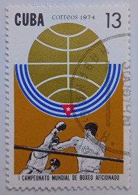 Острівні держави Островные государства ^/--/^ Куба 1974 Чемпионат мира по боксу, 13 /--/ С, гашеная ^_^^^ Куба 1974 Чемпіонат світу з боксу, 13 /--/ С, гашена - фото фото фото