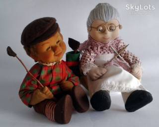 Ляльки Куклы ^/--/^ Антикварні харАктерні ляльки Дід і Баба 1950-ті Germany ^_^^^ Антикварные характерные куклы Дед и Баба 1950-е Germany - фото фото фото