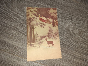 СРСР СССР ^/--/^ Открытка СССР Олень 1971 /--/ г. ^_^^^ Листівка СРСР Олень 1971 /--/ р. - фото фото фото