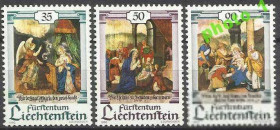 Інші країни Другие страны ^/--/^ Лихтенштейн 1990 живопись религия Рождество 3 /--/ м. ^_^^^ Ліхтенштейн 1990 живопис релігія Різдво 3 /--/ м. - фото фото фото