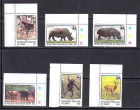 Фауна Фауна ^/--/^ Фауна . Конго 1978 г MNH - серия ^_^^^ Фауна . Конго 1978 MNH - серія - фото фото фото